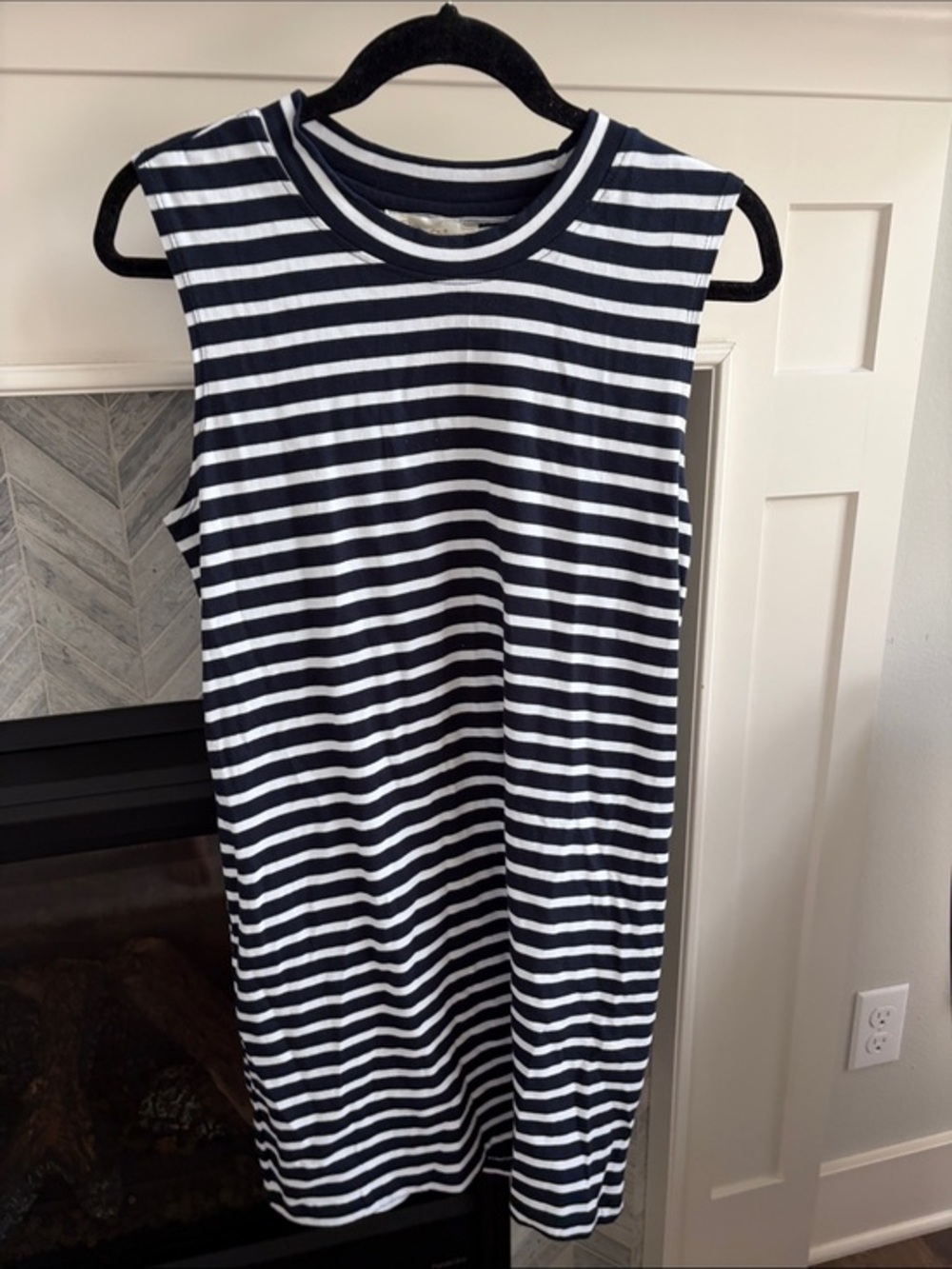 RD Style • Blue Navy Striped Tank Dress Size M NWT